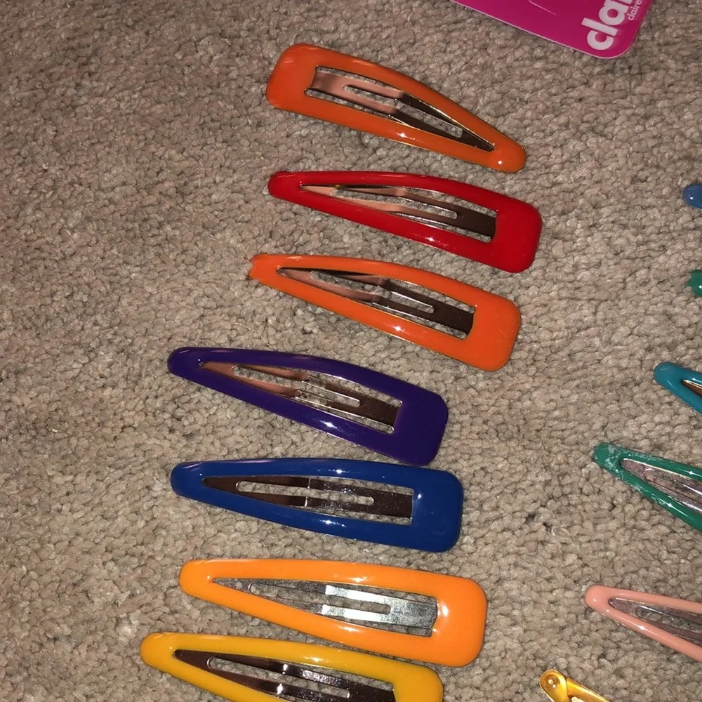 Girls Kids Hair Accessories Barrettes,‎ clips hair ties Lot (32)